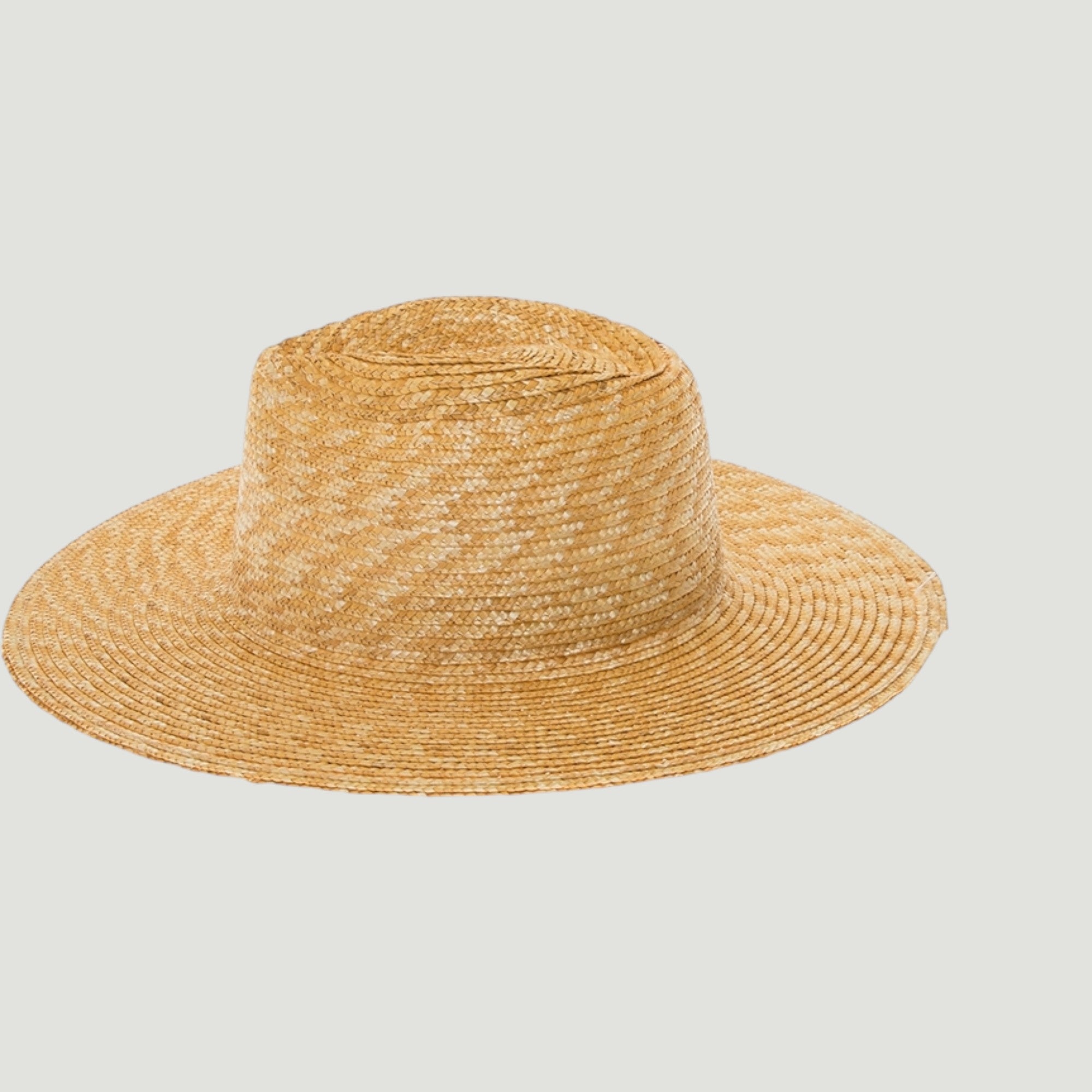 Wheat Straw Rancher Hat, Flat Brim