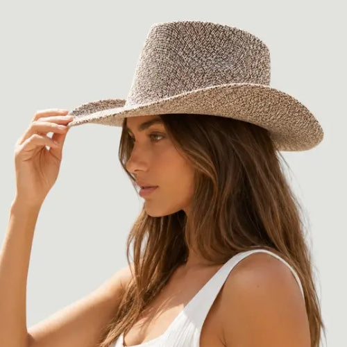 Paper Straw Wide Brim Cowboy Hat