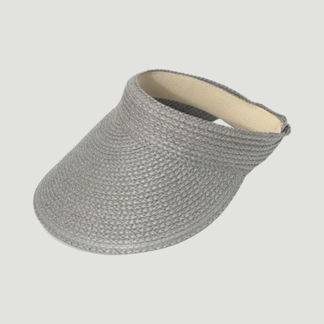 Raffia Wide Brim Sun Visor