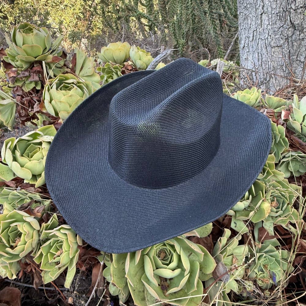 Lightweight Mesh Straw Cowboy Hat