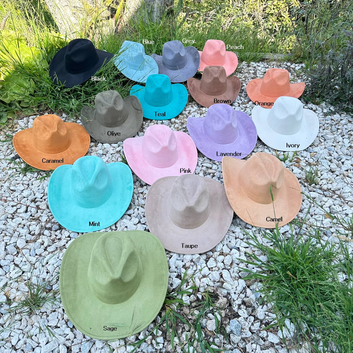 Vegan Suede Cowboy Hat