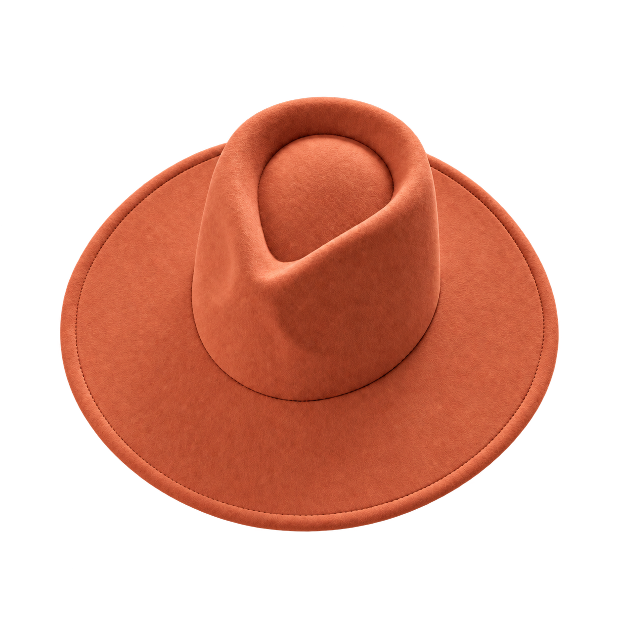 Vegan Felt Wide Brim Rancher Hat in Faux Felt