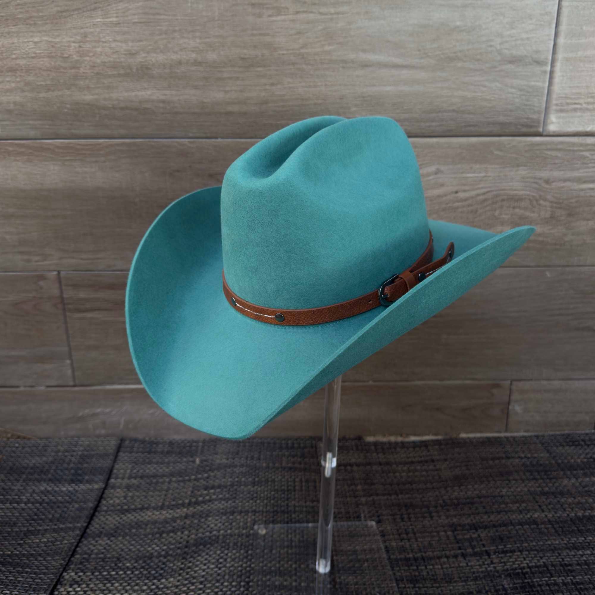 Premium Australian Wool Cowboy Hat with a Leather Belt