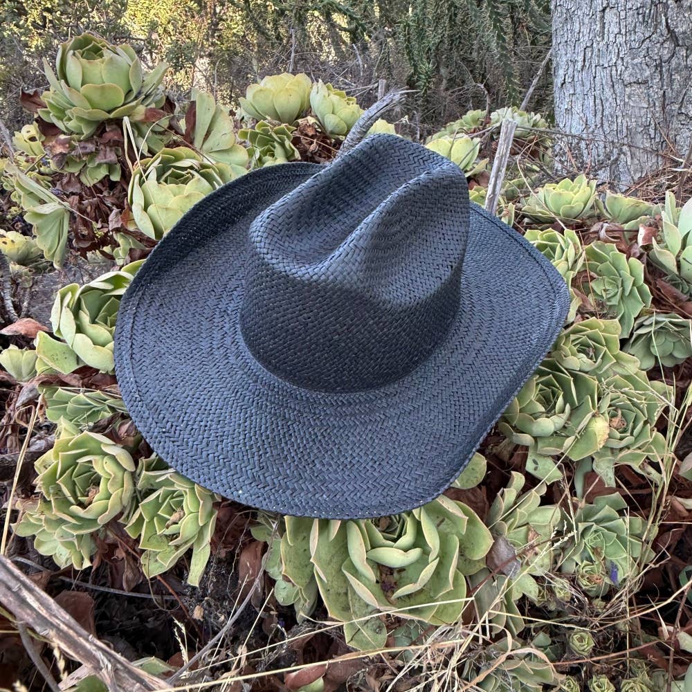 Handwoven Toyo Straw Cowboy Hat – Shapeable Western Hat