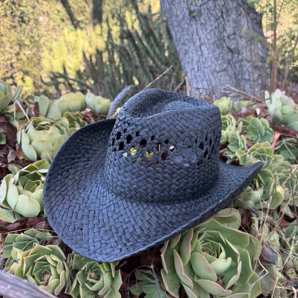 Open Weave Straw Cowboy Hat – Breathable Western Summer Hat