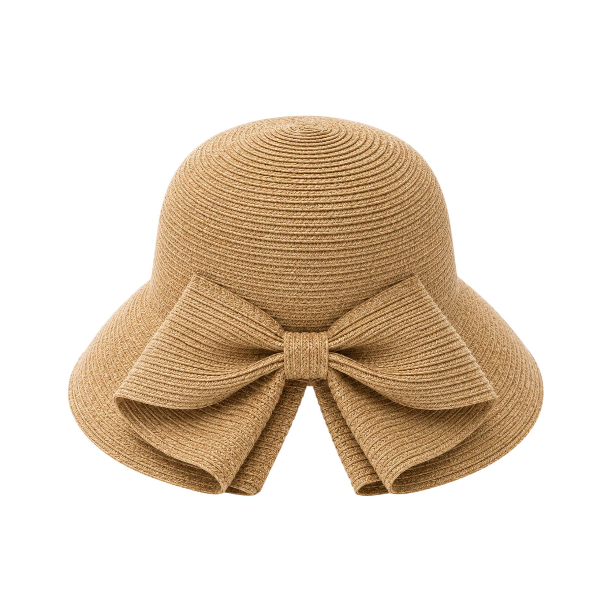 Packable Washable Sun Hat with Split Back Bow