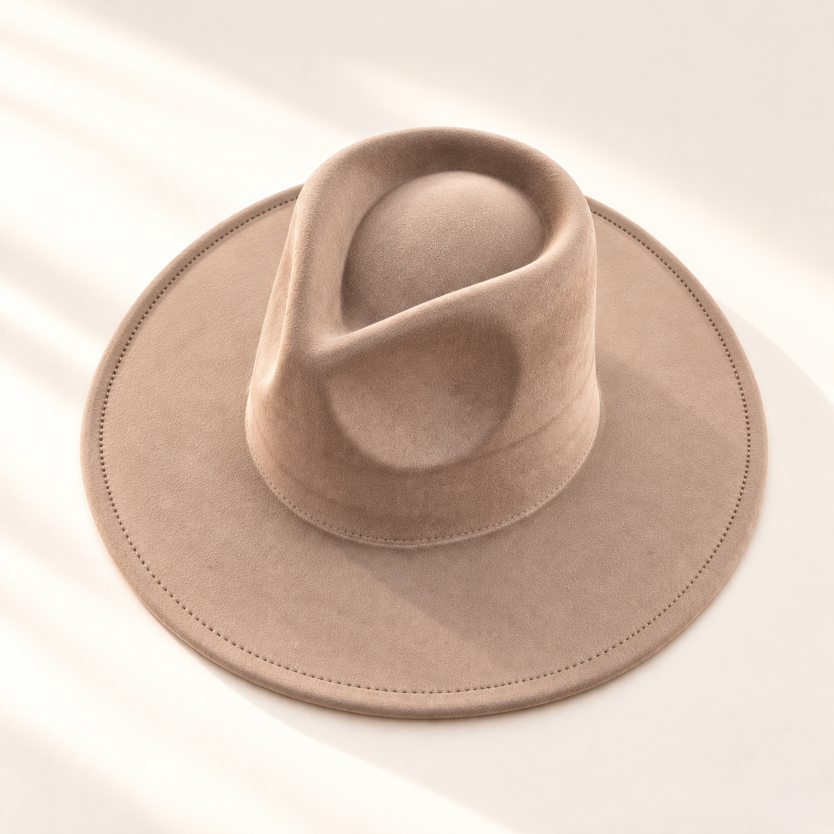 Vegan Suede Wide Brim Rancher Hat