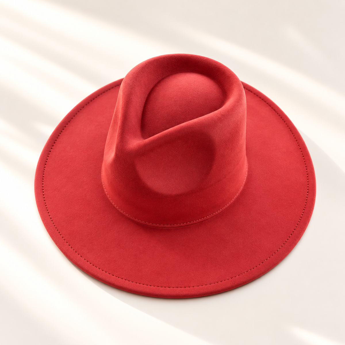 Vegan Suede Wide Brim Rancher Hat