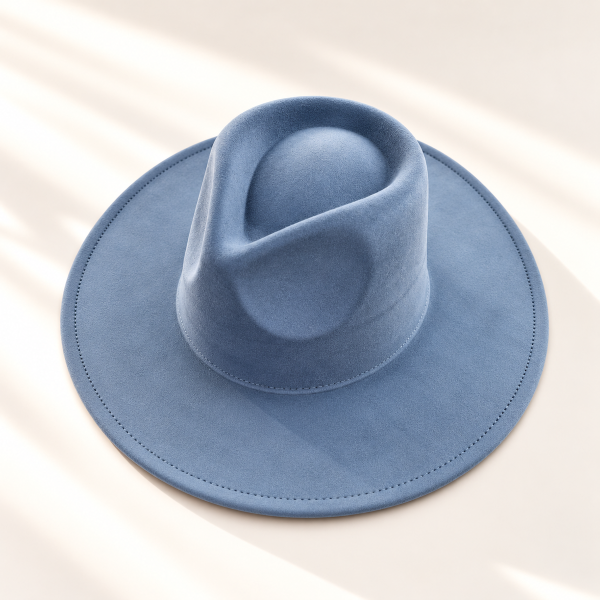Vegan Suede Wide Brim Rancher Hat