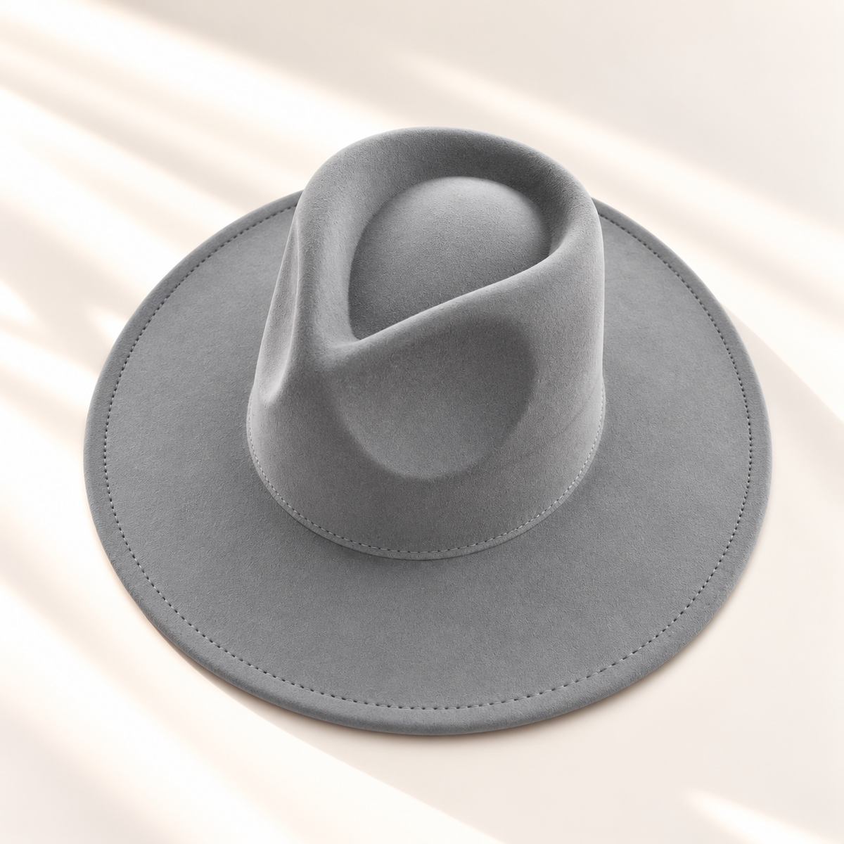 Vegan Suede Wide Brim Rancher Hat