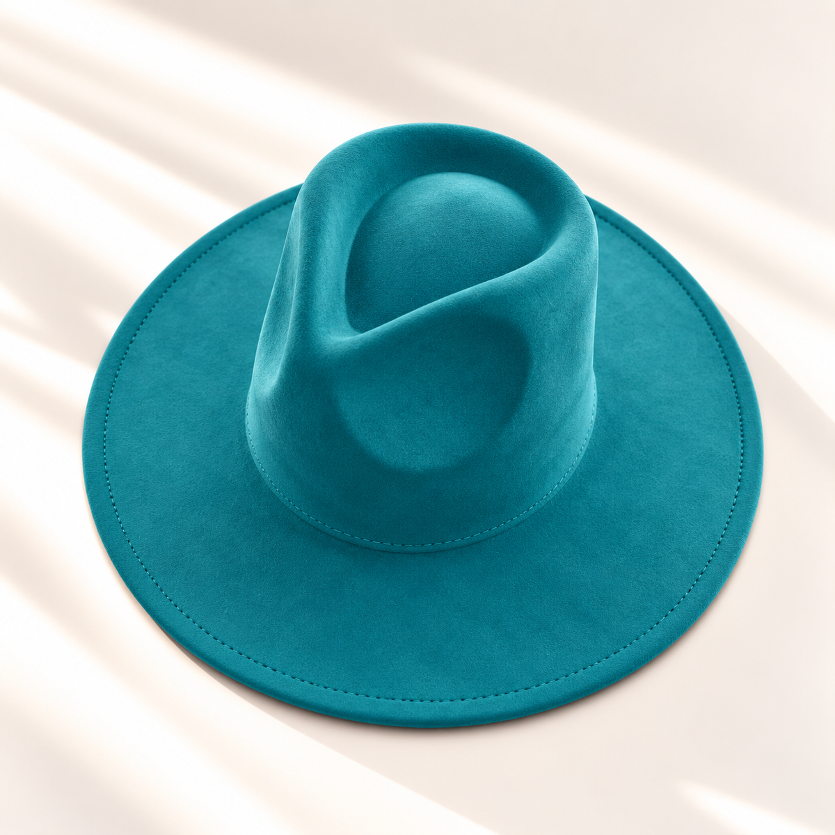 Vegan Suede Wide Brim Rancher Hat