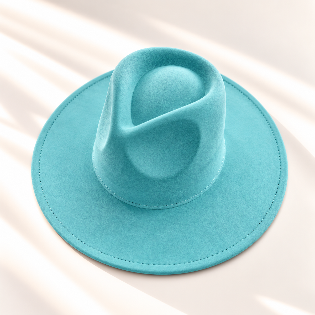 Vegan Suede Wide Brim Rancher Hat