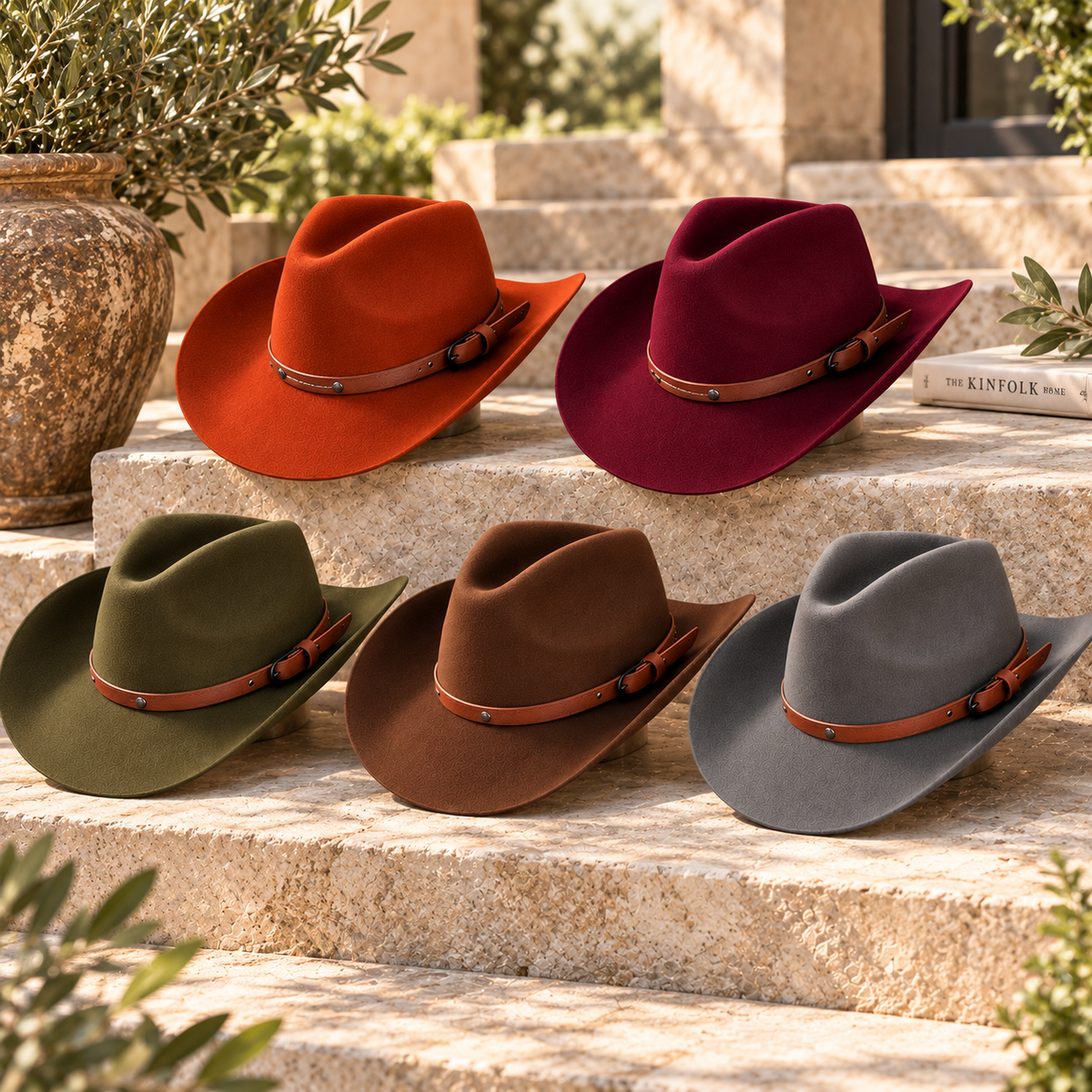 Australian Wool Cowboy Hat with Leather Band