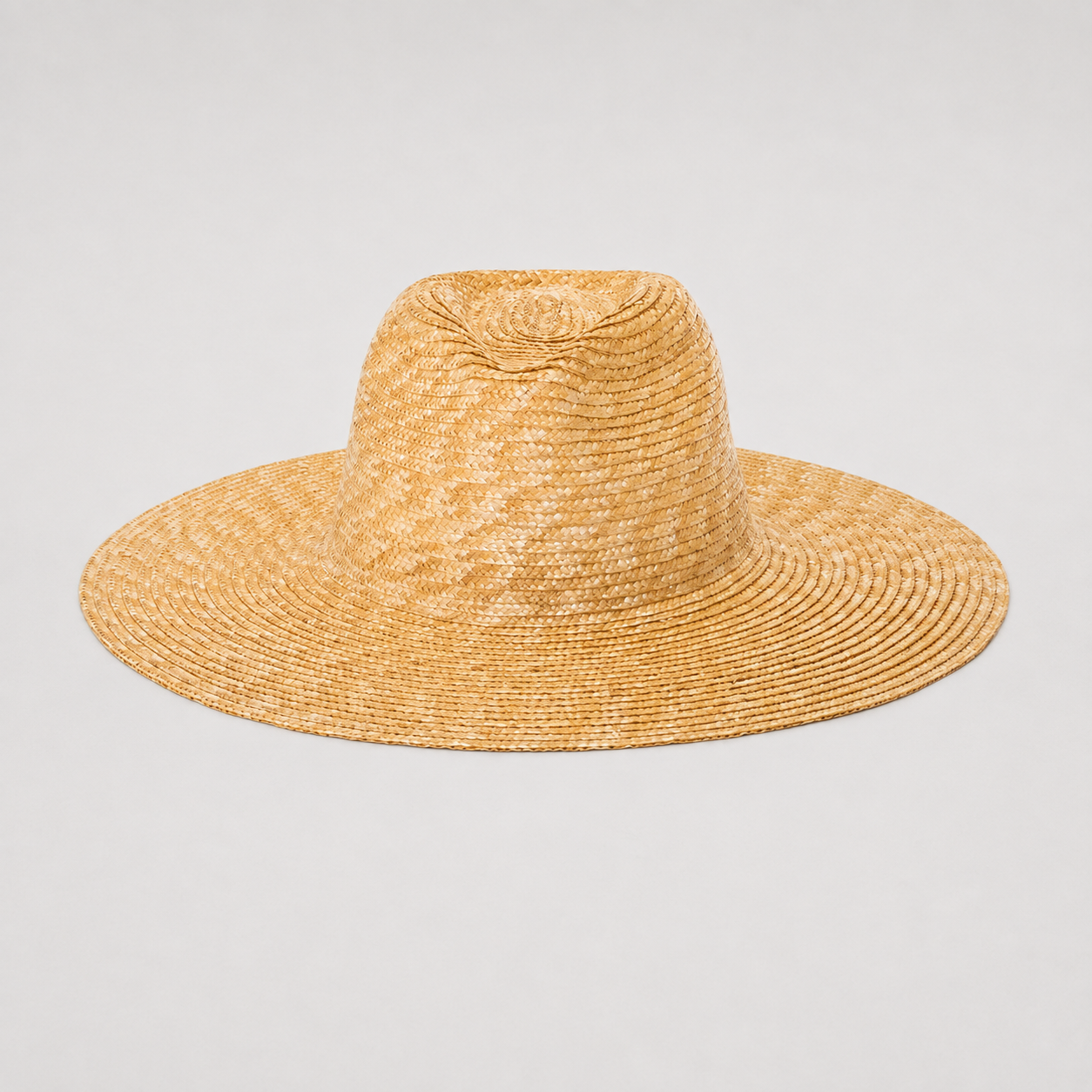 Wheat Straw Rancher Hat, Flat Brim