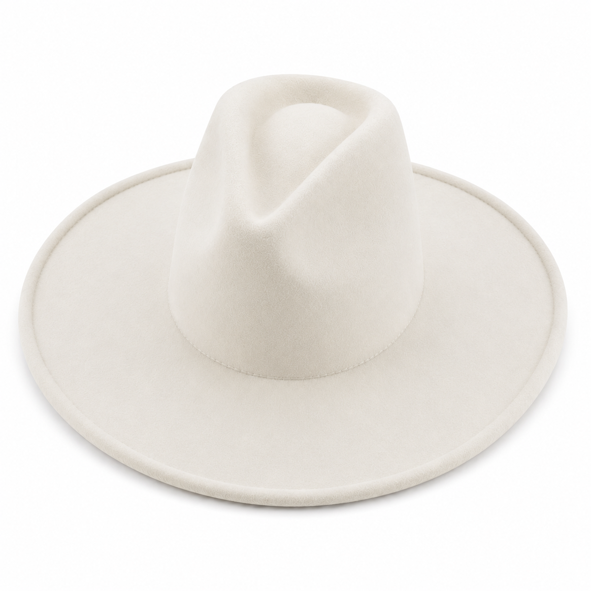 Vegan Felt Wide Brim Fedora Hat – Women's Classic Style