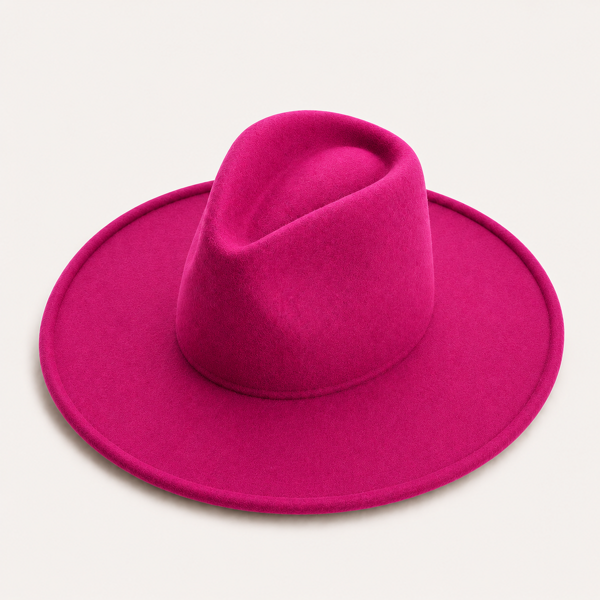 Vegan Felt Wide Brim Fedora Hat – Women's Classic Style