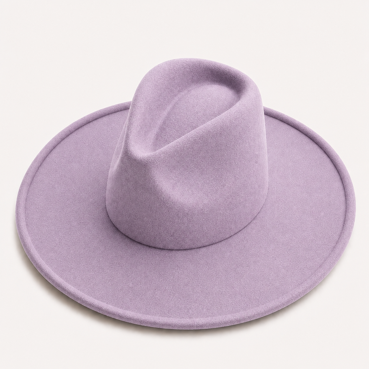 Vegan Felt Wide Brim Fedora Hat – Women's Classic Style