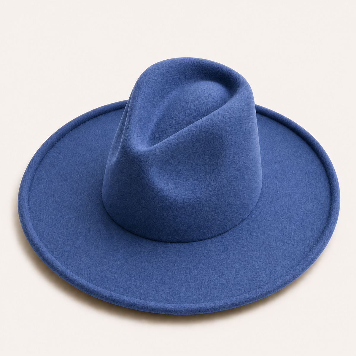 Vegan Felt Wide Brim Fedora Hat – Women's Classic Style