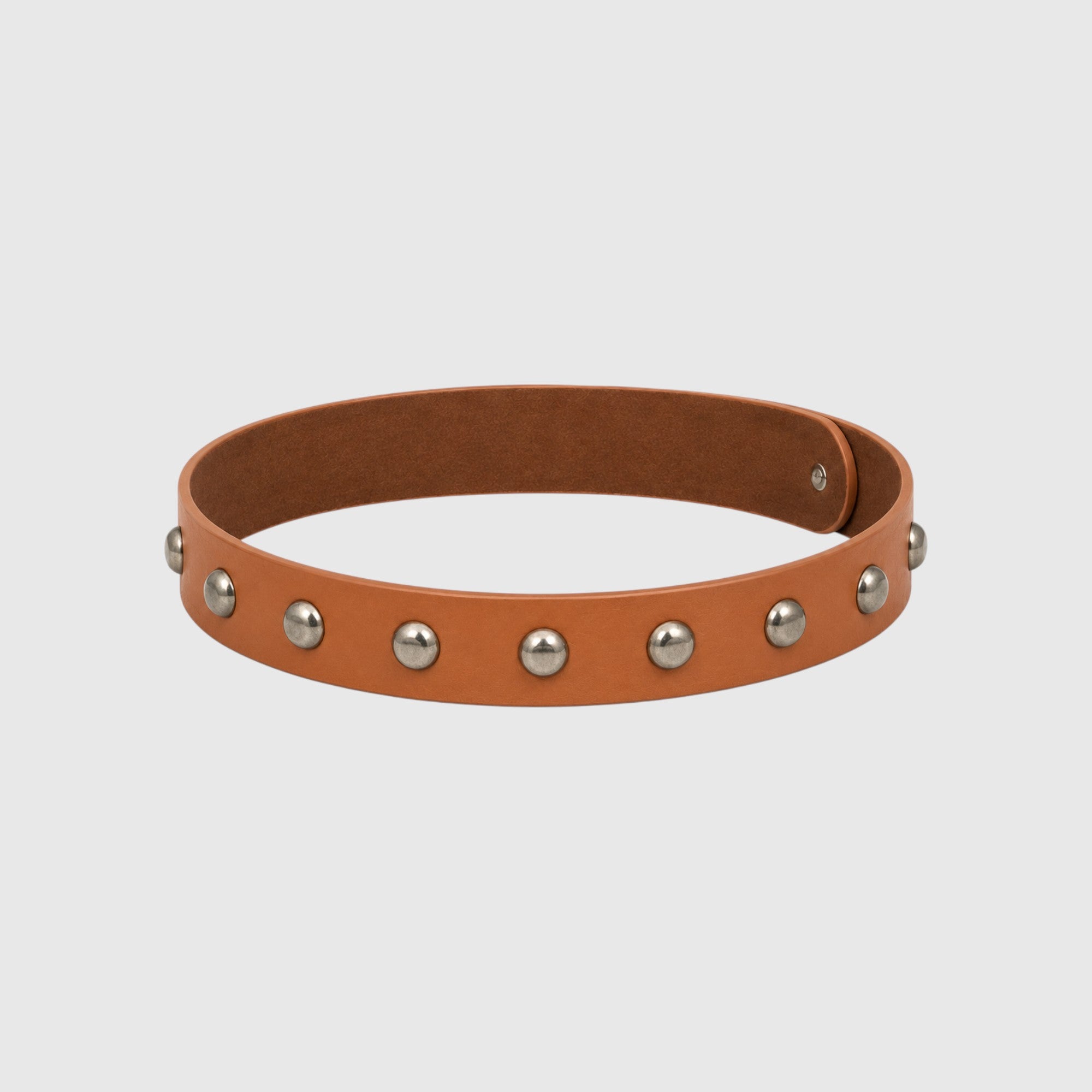 Western Round Stud Faux Leather Hat Band