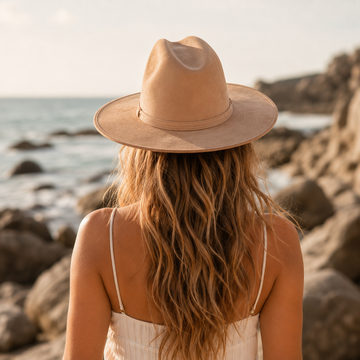 Flat Brim Cowboy in Premium Suede