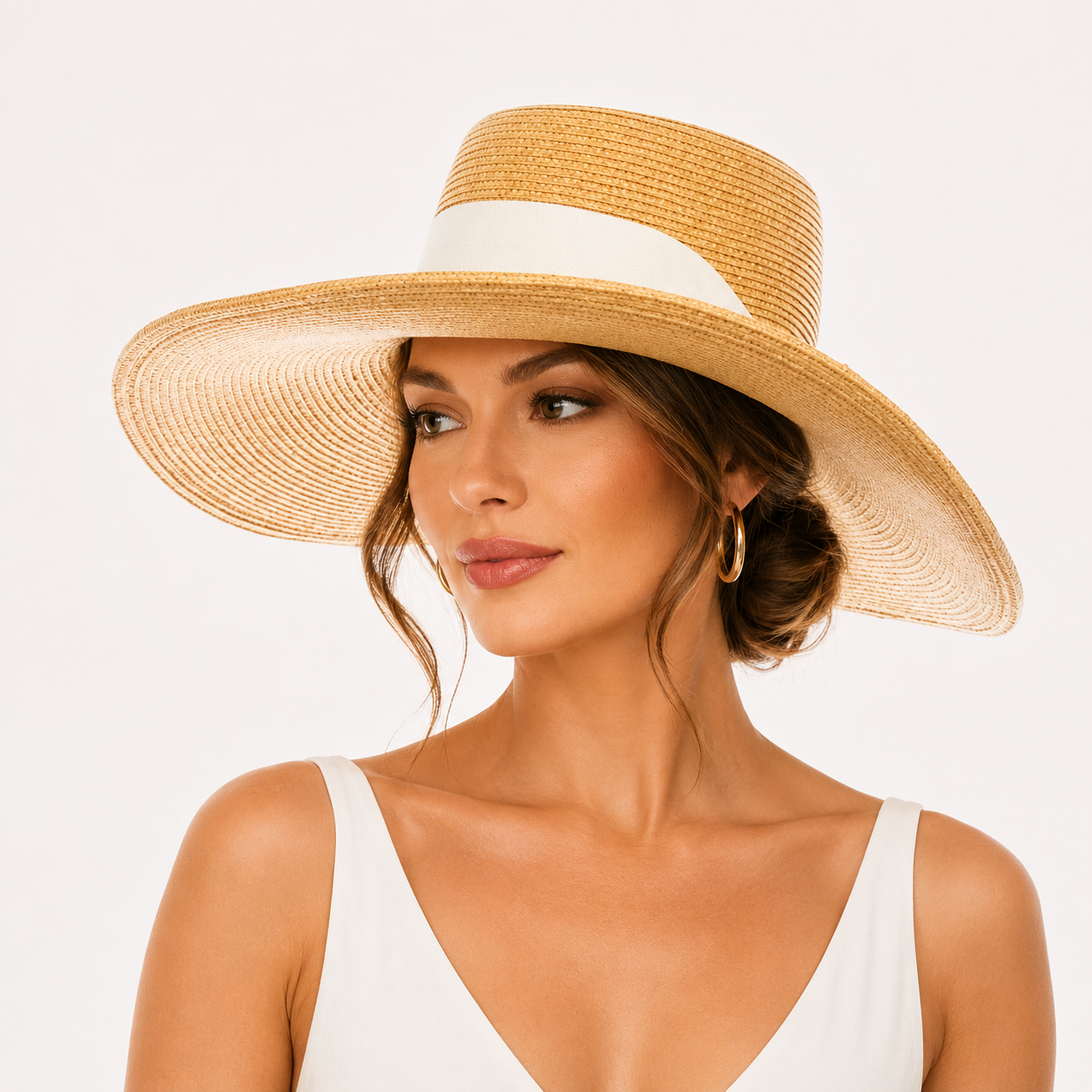 Wide Brim Gambler Hat w/ Sash