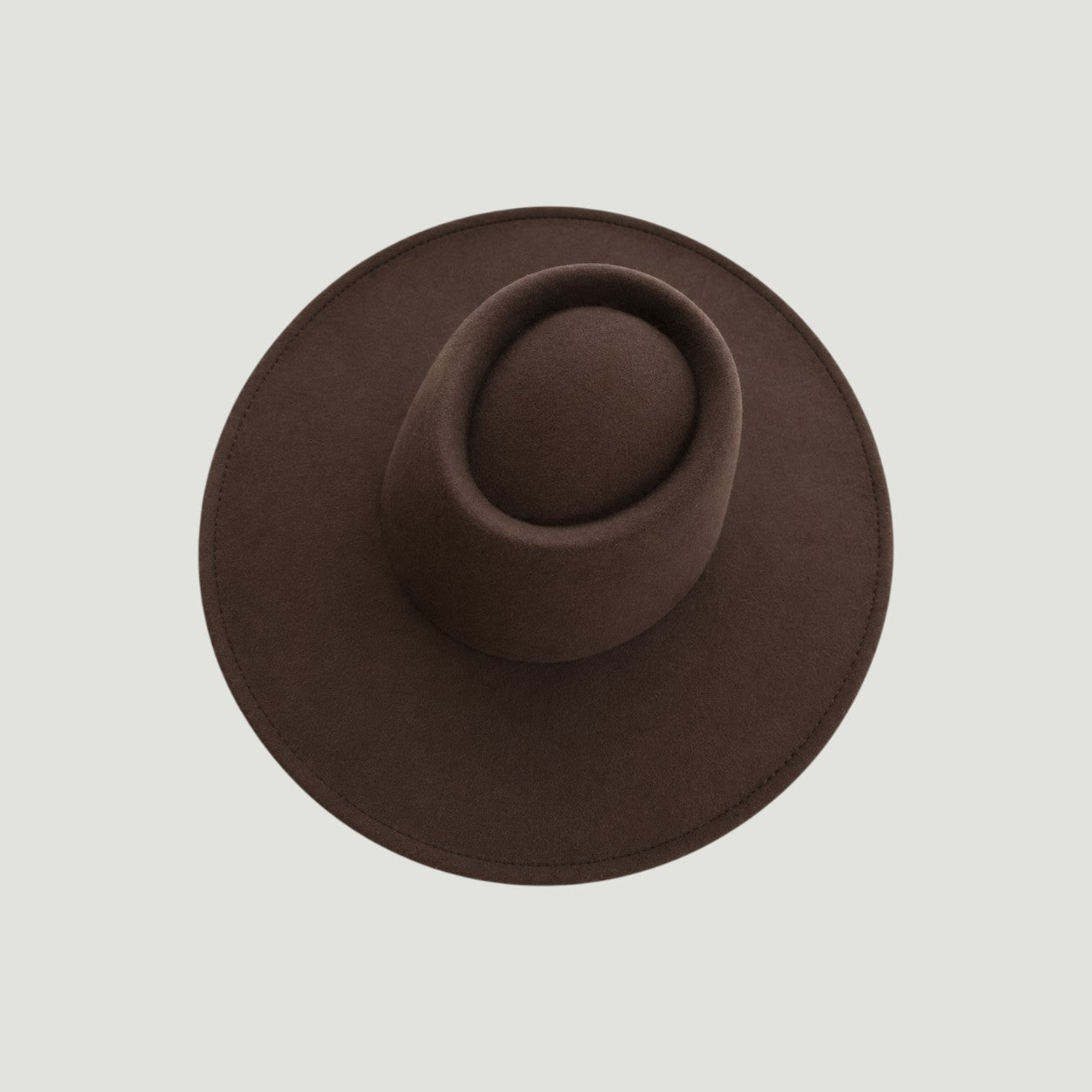 Vegan Felt Gambler Hat | Wide Brim Western