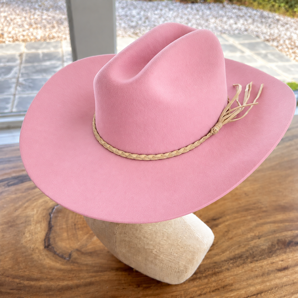 Wool Cattleman Cowboy Hat w/ Suede Belt
