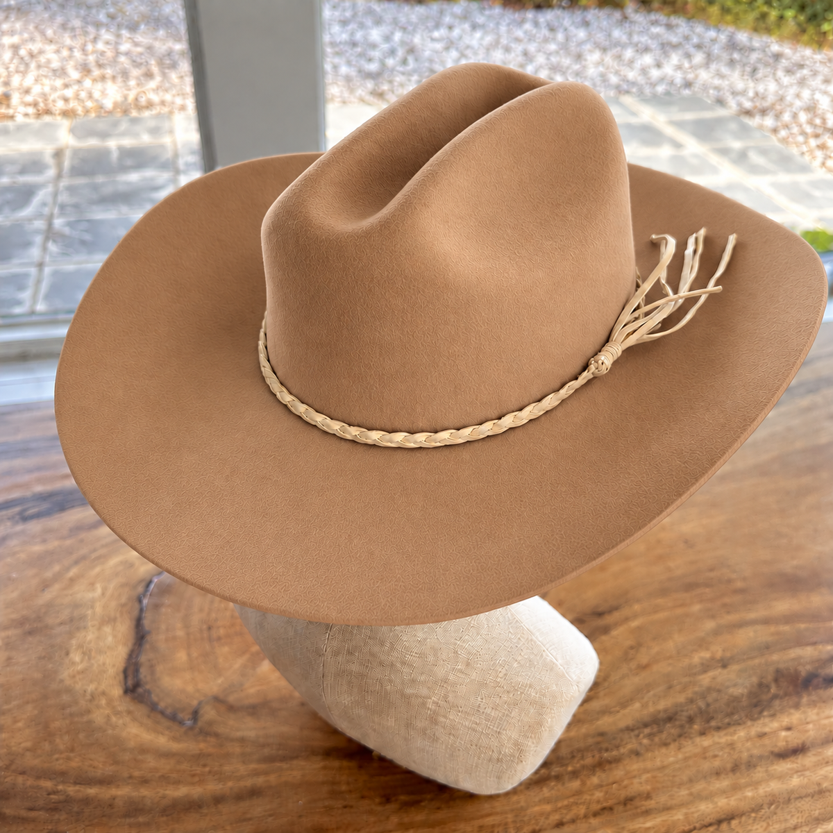 Wool Cattleman Cowboy Hat w/ Suede Belt