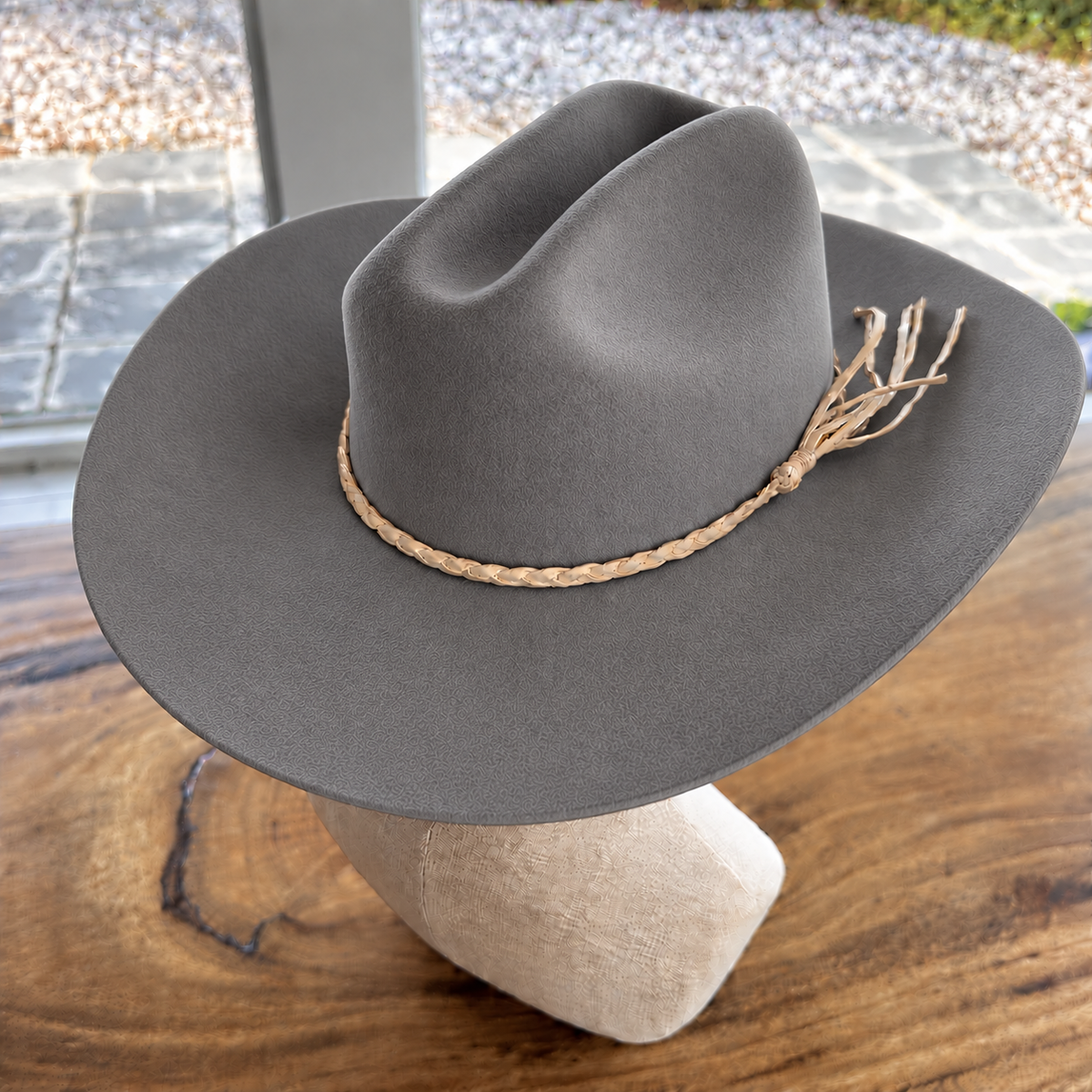 Wool Cattleman Cowboy Hat w/ Suede Belt