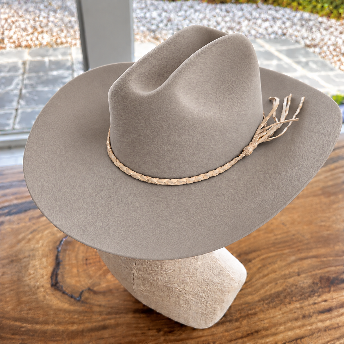 Wool Cattleman Cowboy Hat w/ Suede Belt