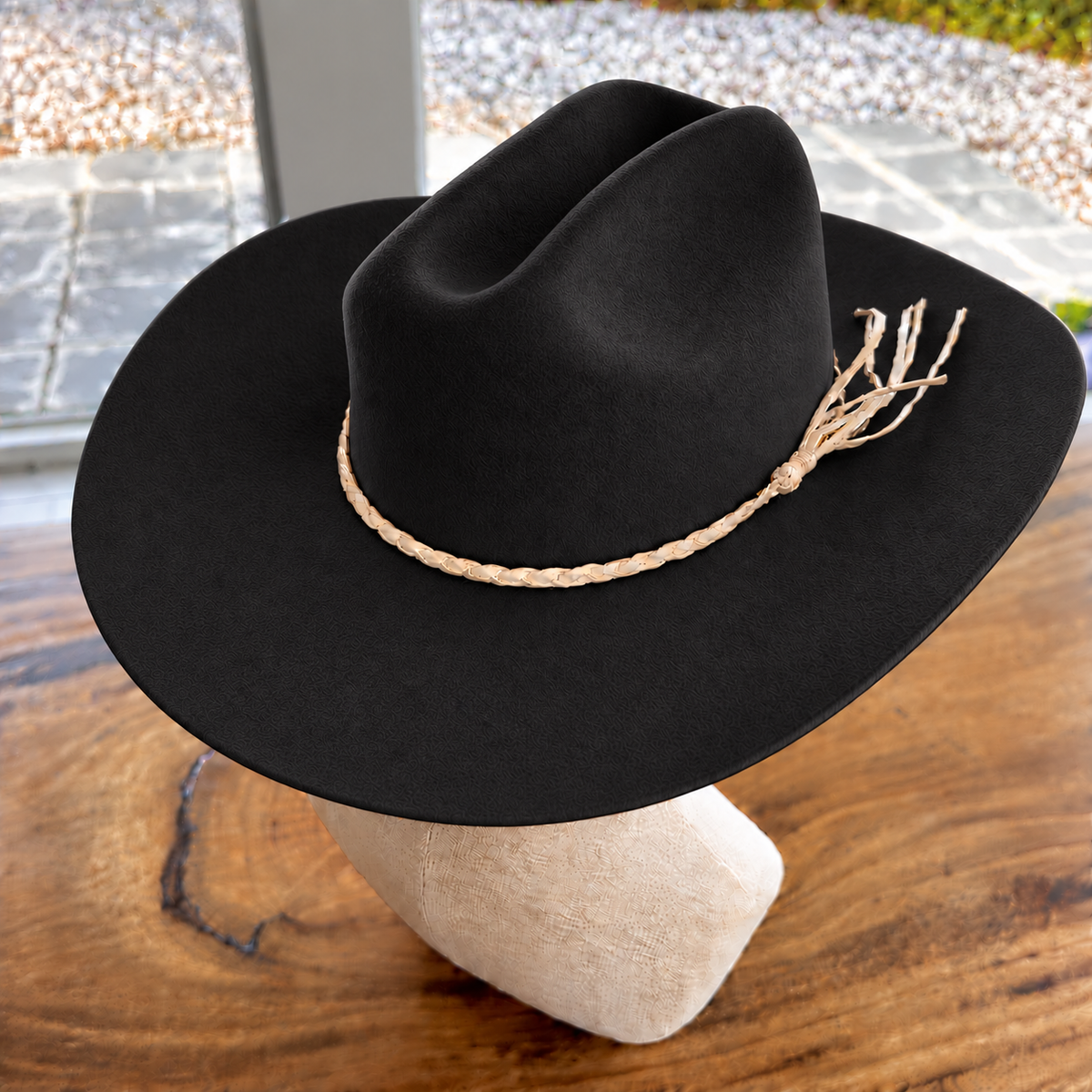 Wool Cattleman Cowboy Hat w/ Suede Belt