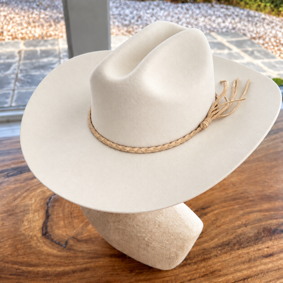 Wool Cattleman Cowboy Hat w/ Suede Belt