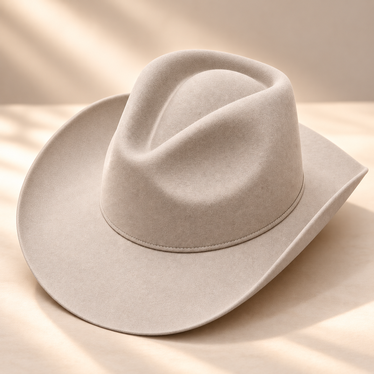 Wholesale Wool Rancher Cowboy Hat - Stone
