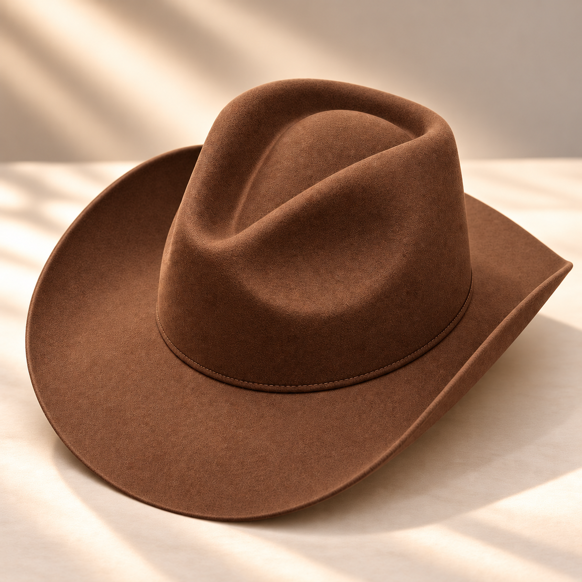 Wholesale Wool Rancher Cowboy Hat - Mocha