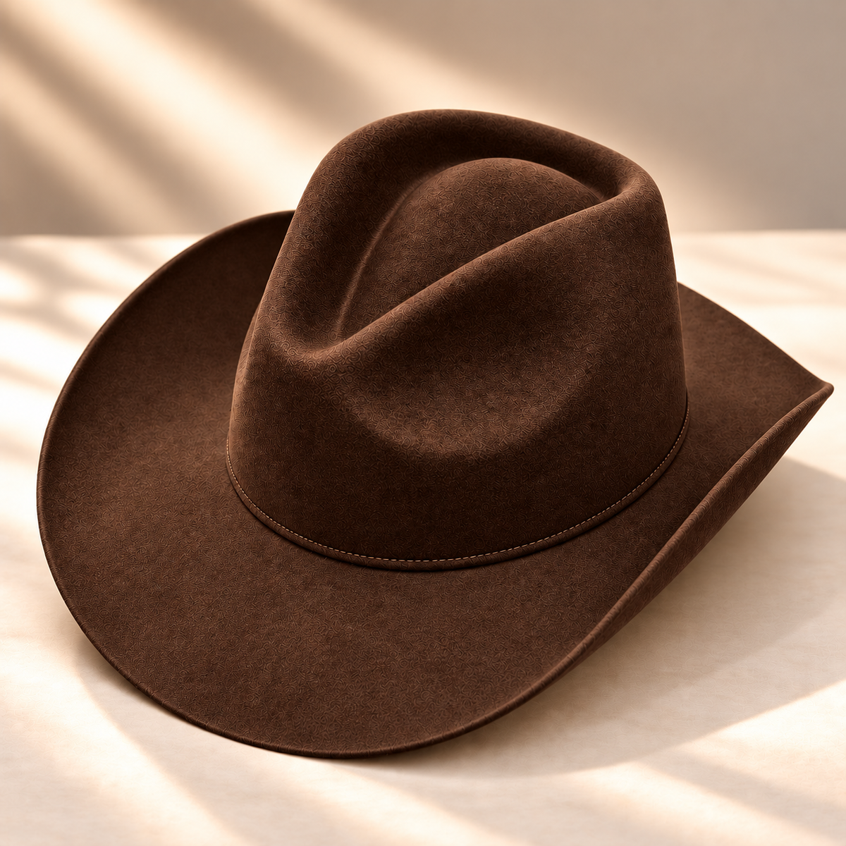 Wholesale Wool Rancher Cowboy Hat - Brown