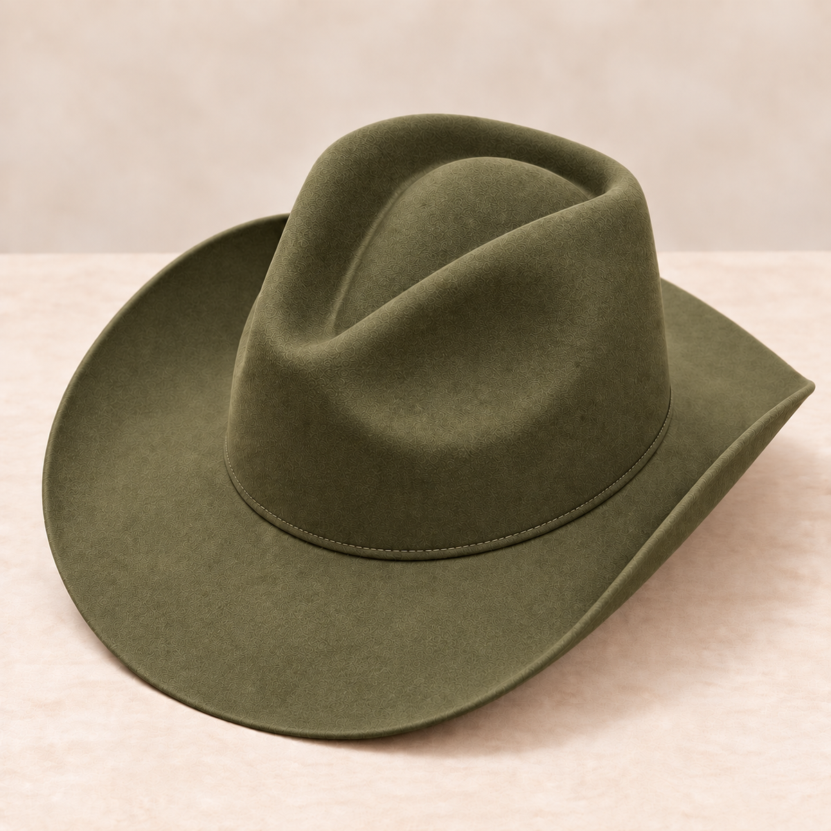 Wholesale Wool Rancher Cowboy Hat - Olive