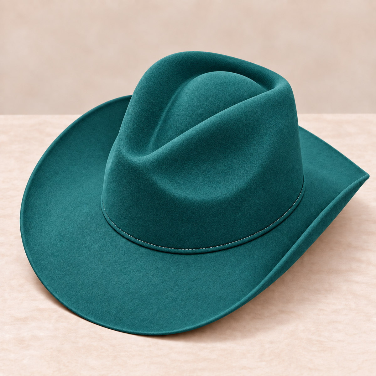 Wholesale Wool Rancher Cowboy Hat - Teal