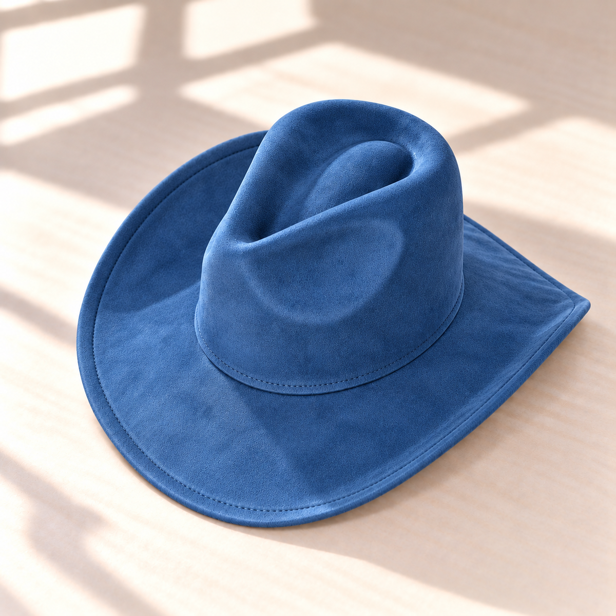 Vegan Suede Western Cowboy Hat