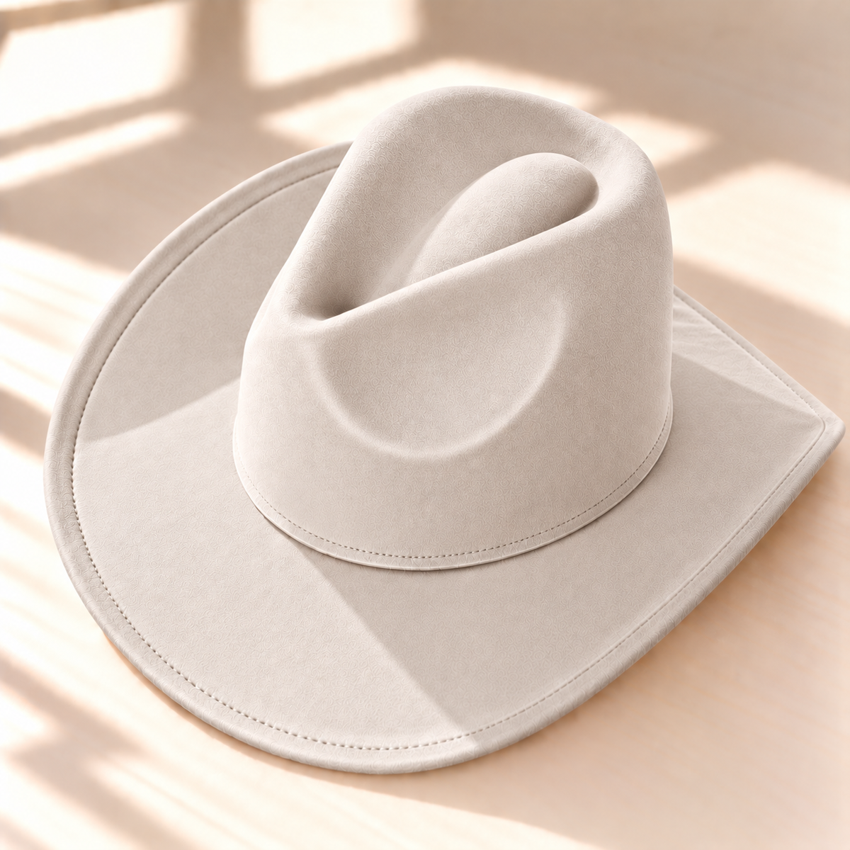 Vegan Suede Western Cowboy Hat