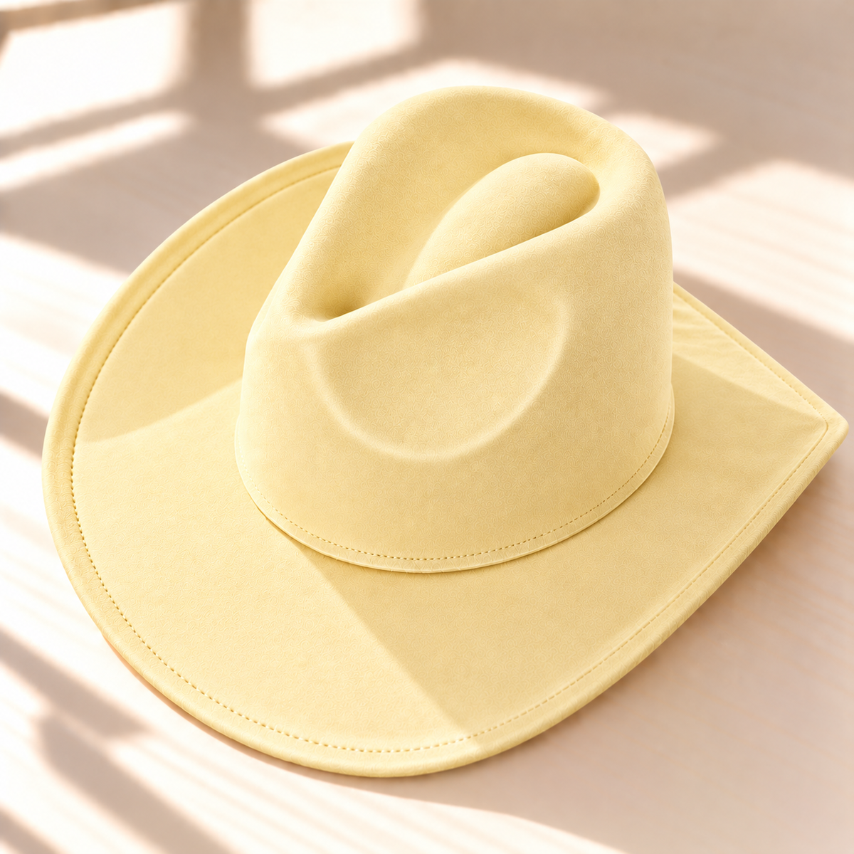 Vegan Suede Western Cowboy Hat