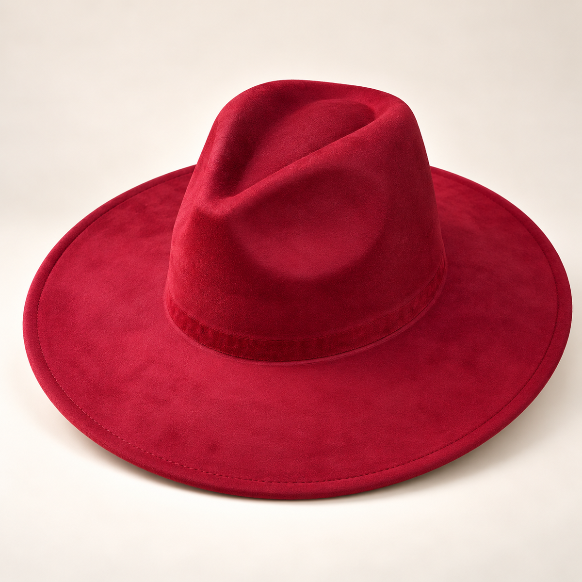Vegan Suede Fedora Hat