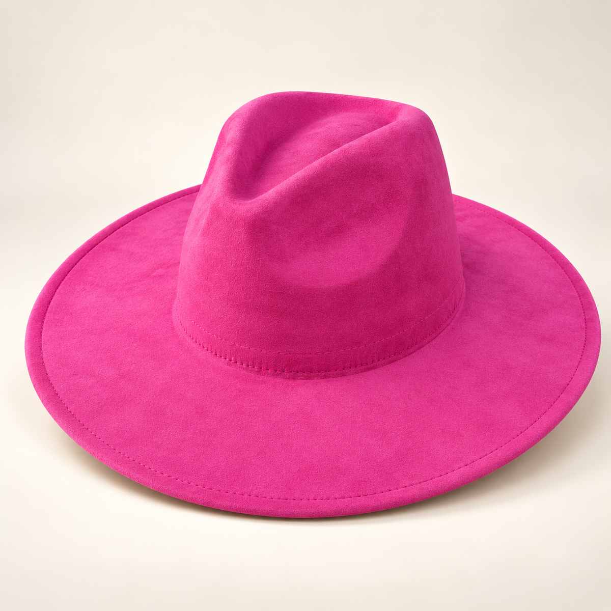 Vegan Suede Fedora Hat