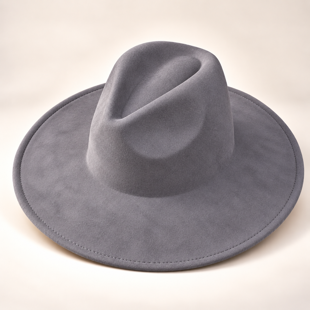 Vegan Suede Fedora Hat