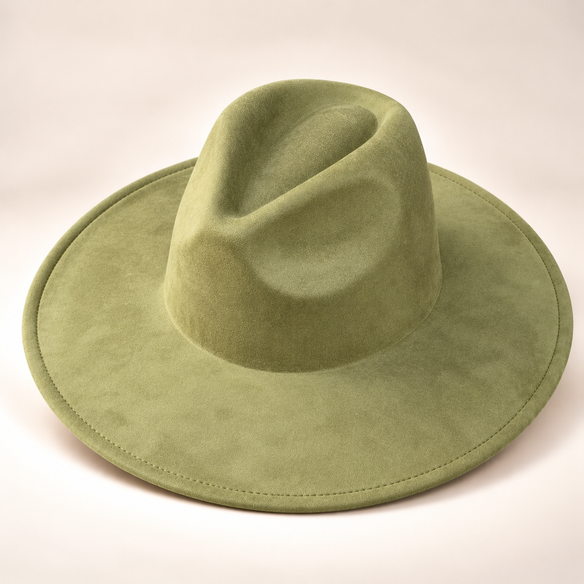 Vegan Suede Fedora Hat
