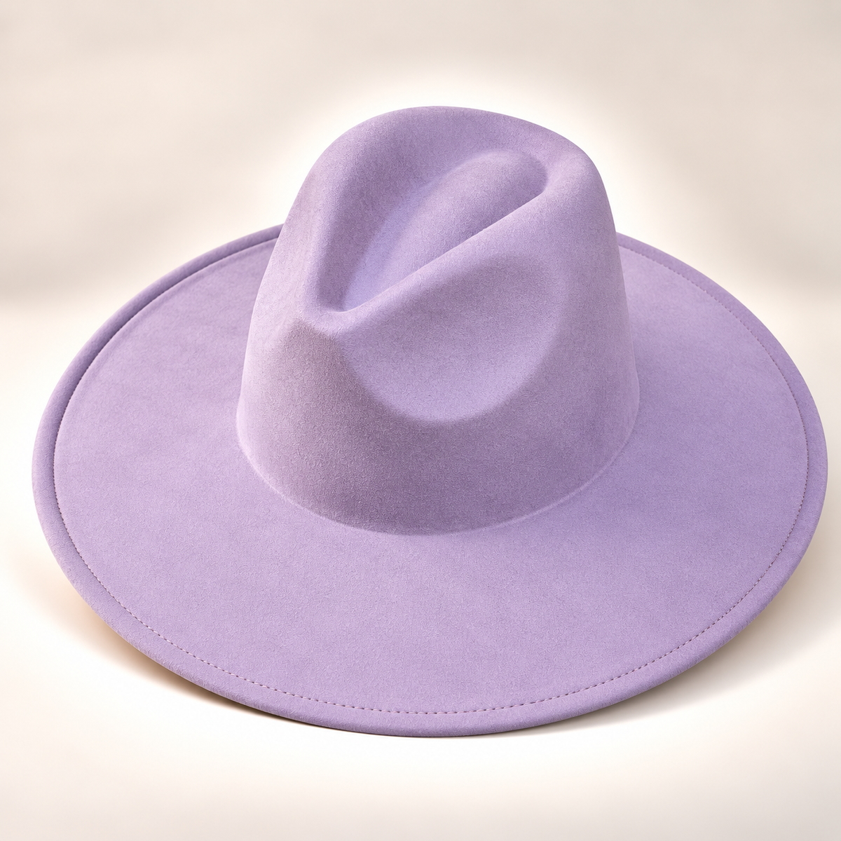Vegan Suede Fedora Hat