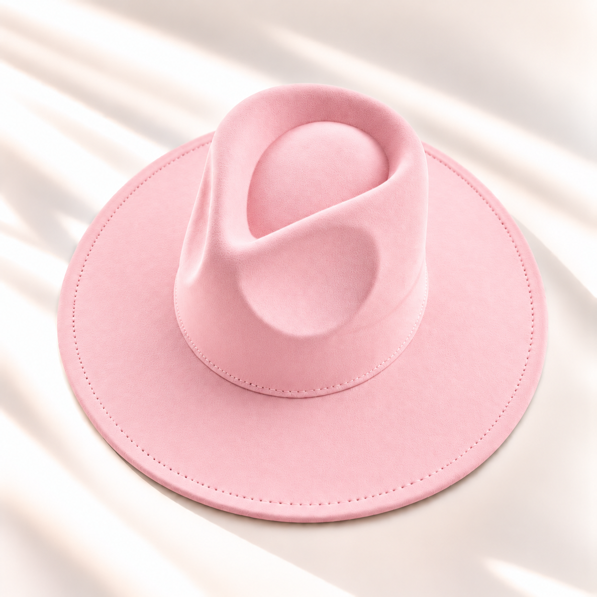 Vegan Suede Wide Brim Rancher Hat
