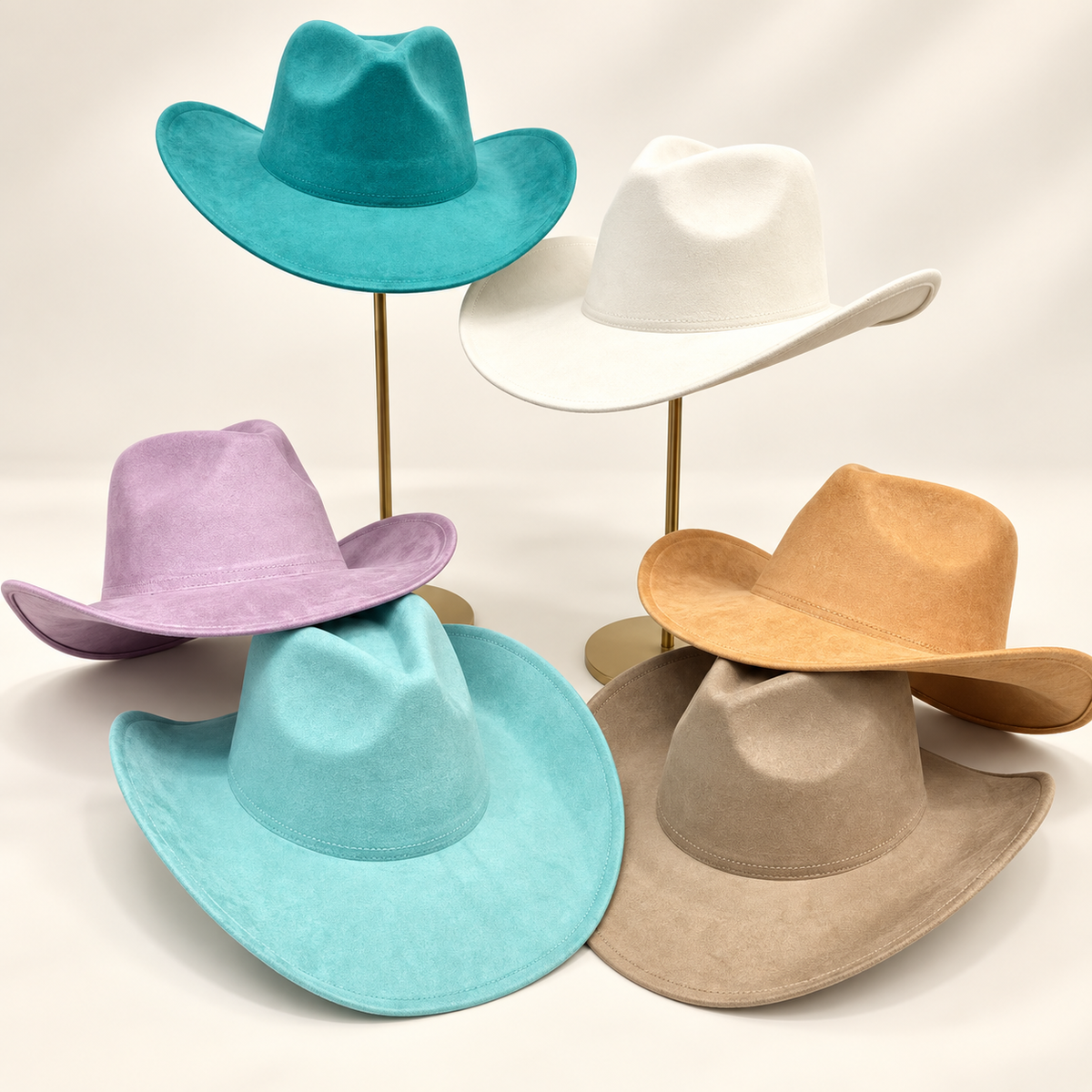 Classic Vegan Suede Cowboy Hat