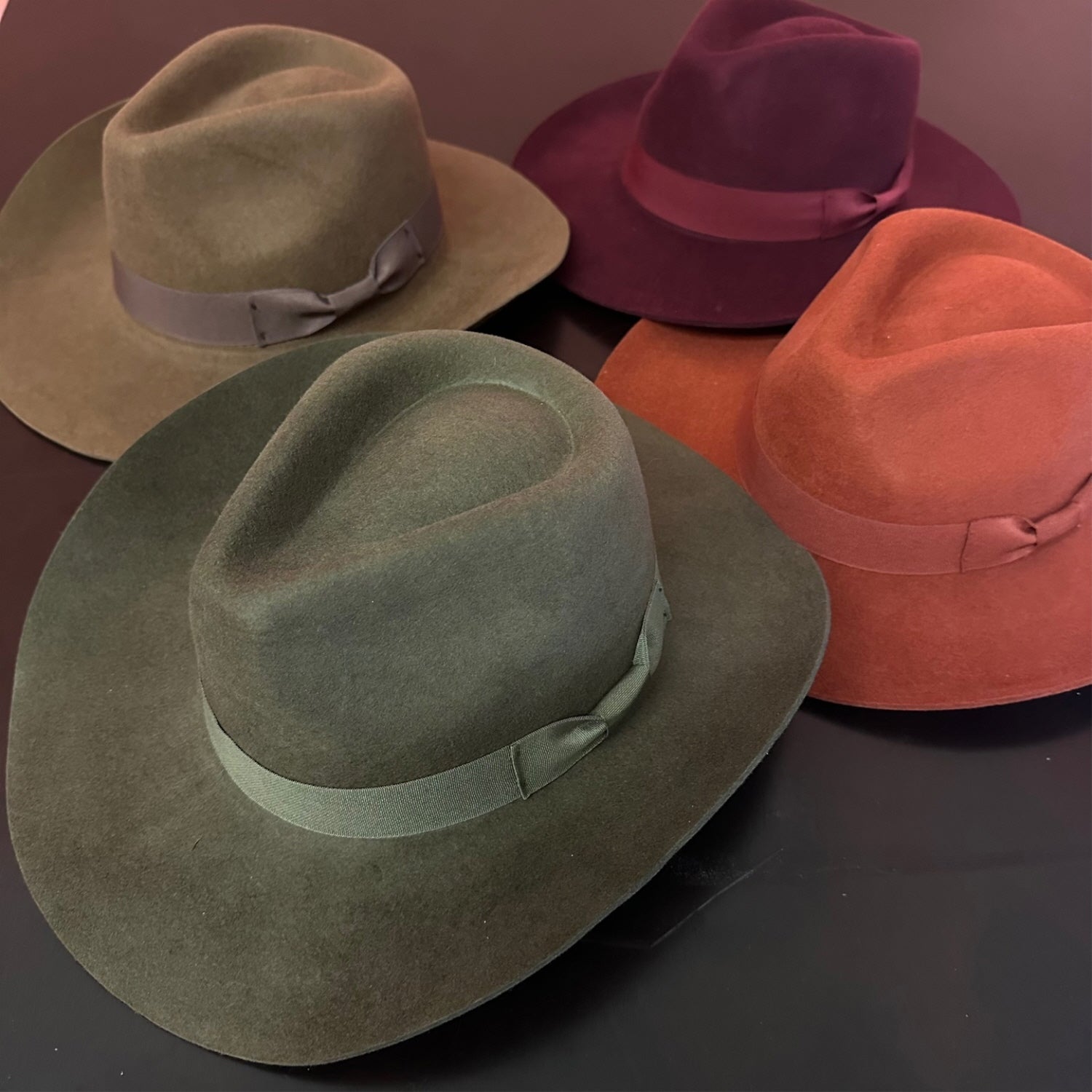 WOOL RANCHER COWBOY HAT W/ RIBBON