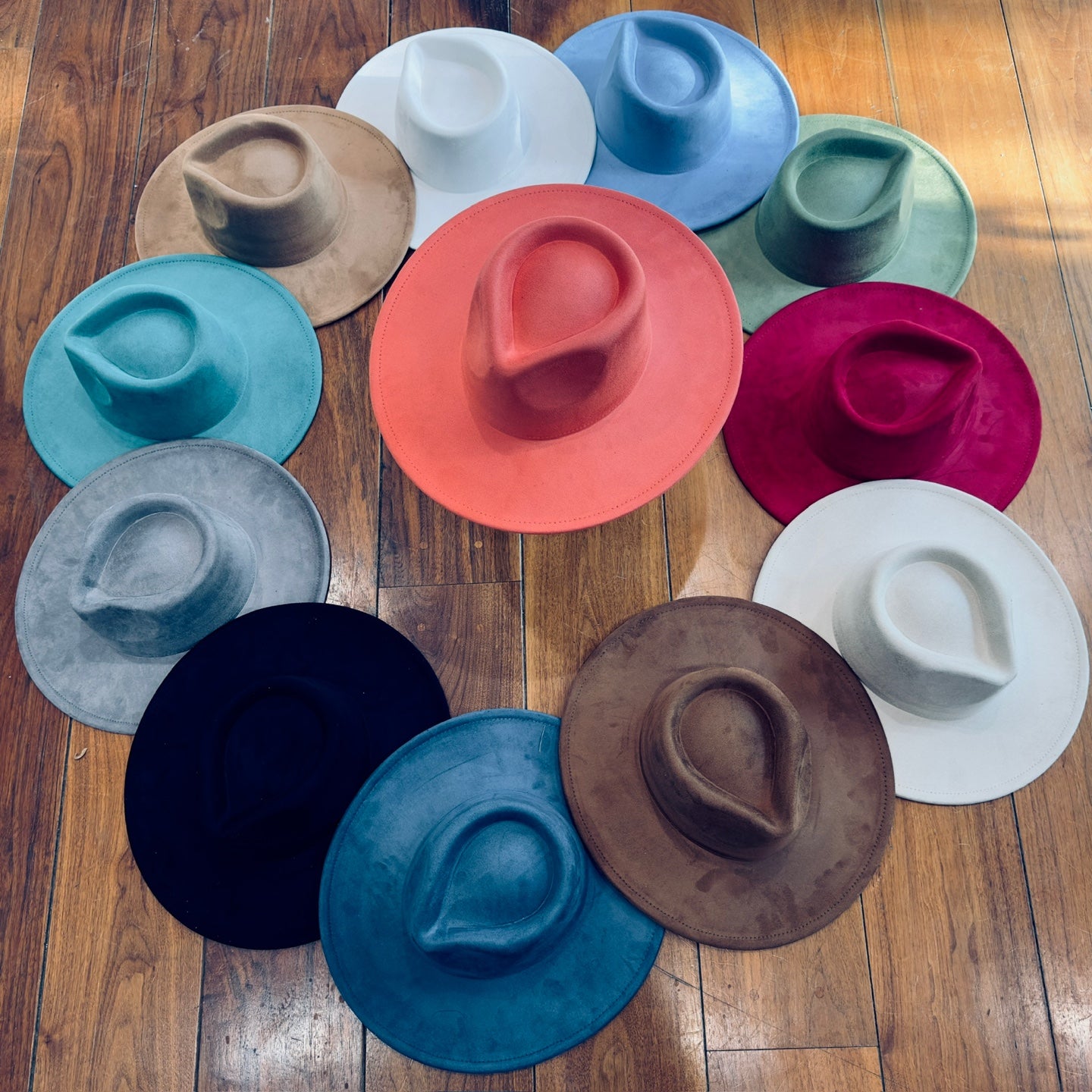 Vegan Suede Rancher Hat - Various Colors
