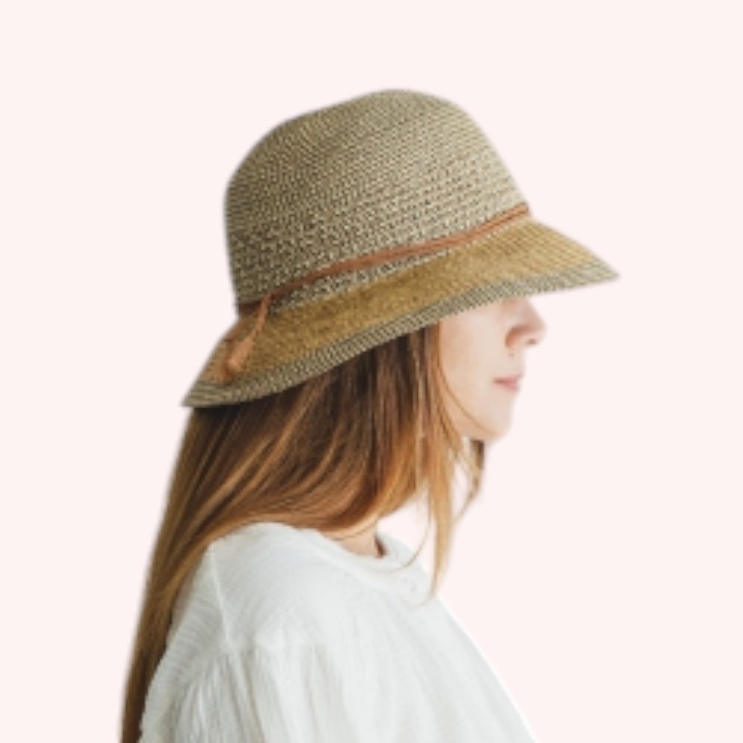 Mixed Braid Bucket Hat